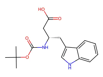Boc-L-beta-homotryptophan structure