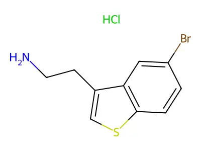 Benzo(b)thiophene-3-ethylamine, 5-bromo-, hydrochloride structure