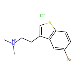 C12H14BrNS.ClH structure