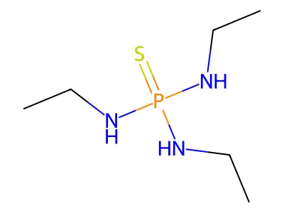 Phosphorothioic triamide, N,N',N''-triethyl- structure