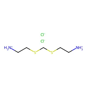 2,2'-(Methylenedisulfanediyl)di(ethan-1-amine)--hydrogen chloride (1/2) structure