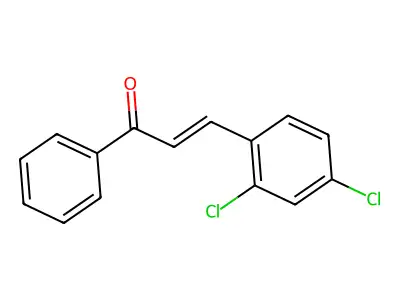 3-(2,4-Dichlorophenyl)-1-phenylprop-2-en-1-one structure