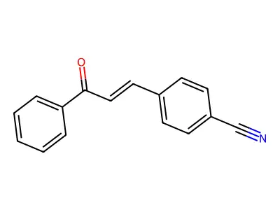 Benzonitrile, 4-(3-oxo-3-phenyl-1-propenyl)- structure