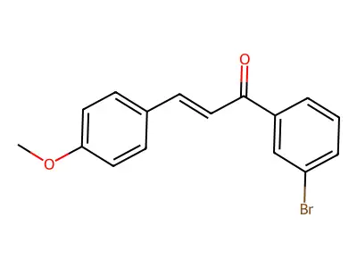 1-(3-Bromophenyl)-3-(4-methoxyphenyl)prop-2-en-1-one structure