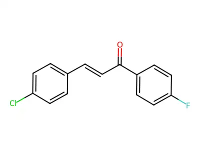 3-(4-Chlorophenyl)-1-(4-fluorophenyl)prop-2-en-1-one structure