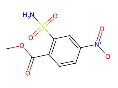 Methyl 4-nitro-2-sulfamoylbenzoate structure