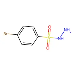 Benzenesulfonic acid, 4-bromo-, hydrazide structure