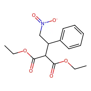 Diethyl 2-(2-nitro-1-phenylethyl)malonate structure