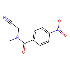 Benzamide, N-(cyanomethyl)-N-methyl-4-nitro- structure