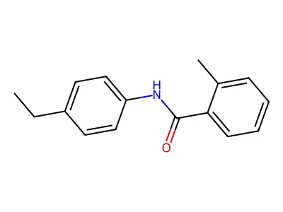 N-(4-ethylphenyl)-2-methylbenzamide structure