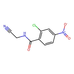 2-chloro-N-(cyanomethyl)-4-nitrobenzamide structure