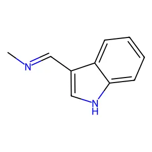 (1Z)-1-indol-3-ylidene-N-methylmethanamine structure