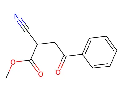 Methyl 2-cyano-4-oxo-4-phenylbutanoate structure