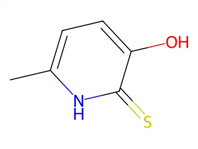 2(1H)-Pyridinethione, 3-hydroxy-6-methyl- structure
