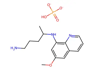 N4-(6-Methoxyquinolin-8-yl)pentane-1,4-diamine phosphate structure