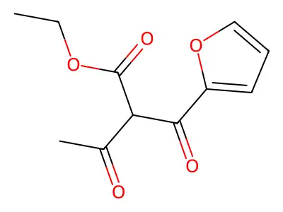 Ethyl 2-(furan-2-carbonyl)-3-oxobutanoate structure