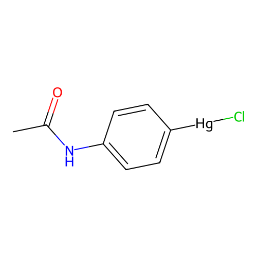 4'-(Chloromercuri)acetanilide structure