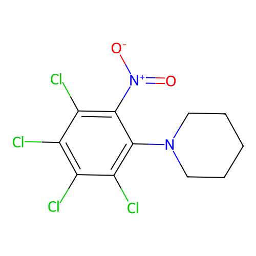 1-(2,3,4,5-Tetrachloro-6-nitrophenyl)piperidine structure