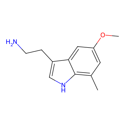 2-(5-methoxy-7-methyl-1H-indol-3-yl)ethanamine structure