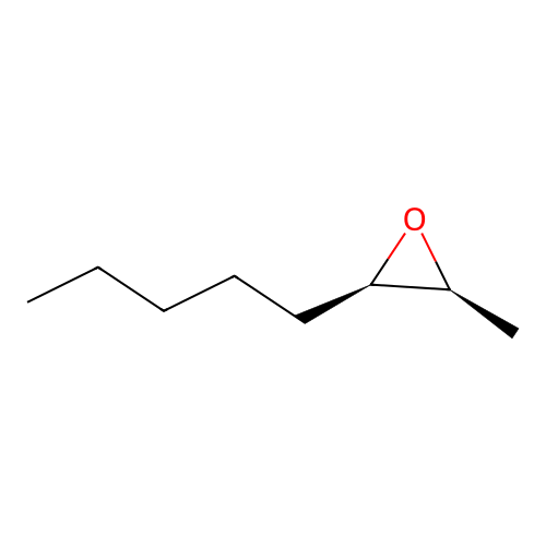 (2S,3R)-2-methyl-3-pentyloxirane structure