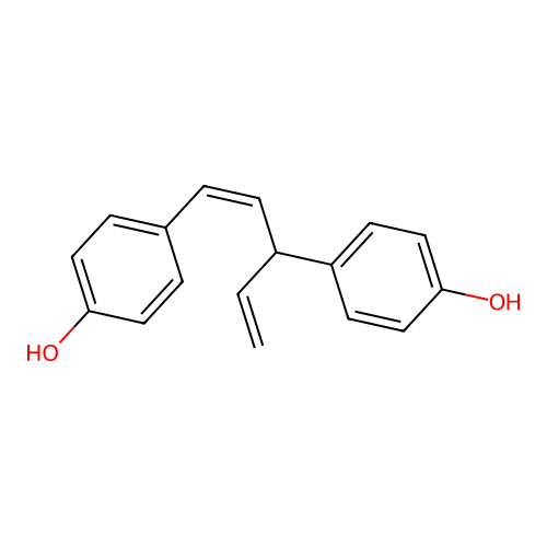 (Z)-1,3-Bis(4-hydroxyphenyl)-1,4-pentadiene structure