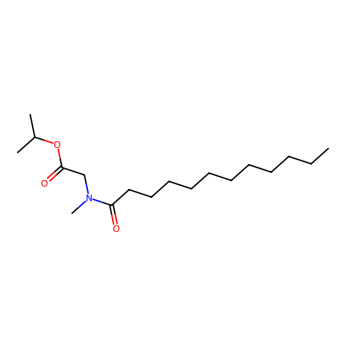 Isopropyl lauroyl sarcosinate structure