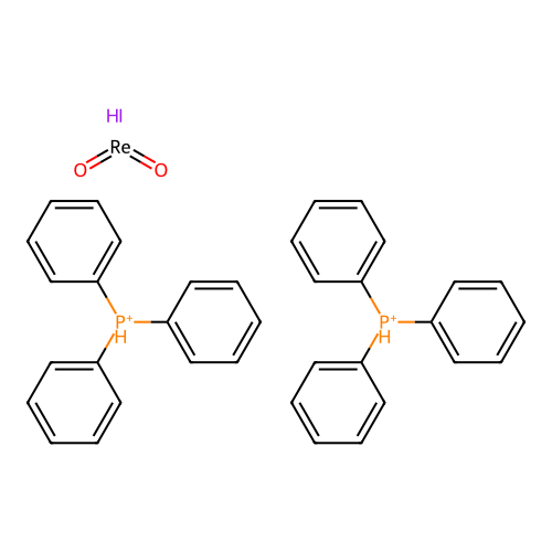 Iododioxobis(tri-phenylphosphine)rhenium(v) structure