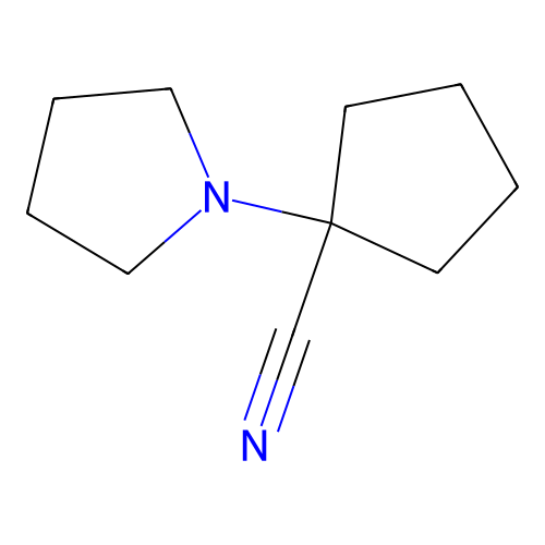 1-(1-吡咯烷基)环戊烷甲腈 structure