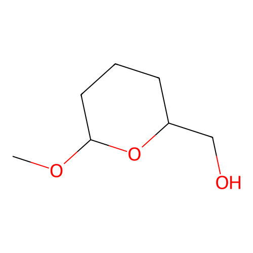 (6-Methoxytetrahydro-2h-pyran-2-yl)methanol structure