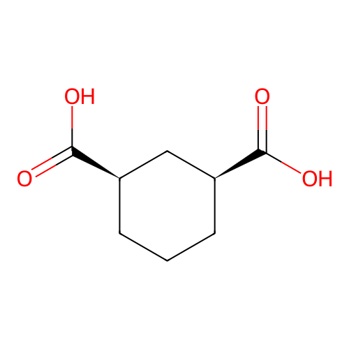 1,3-Cyclohexanedicarboxylic acid, cis- structure
