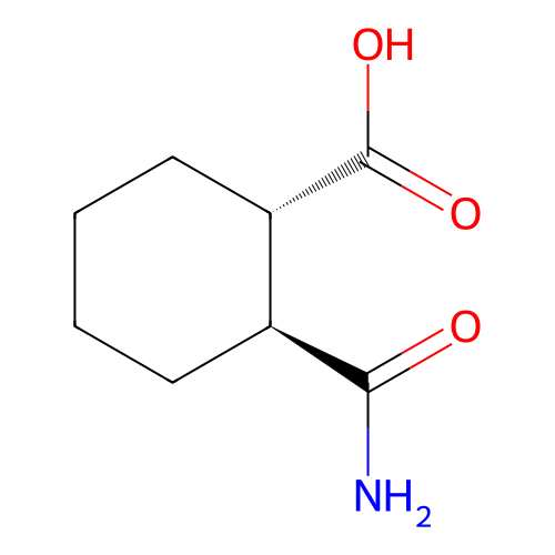 (S,S)-2-Carbamoylcyclohexanecarboxylic acid structure