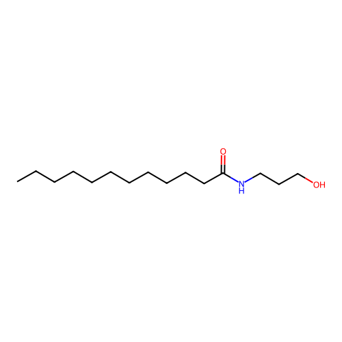 Dodecanamide, N-(3-hydroxypropyl)- structure