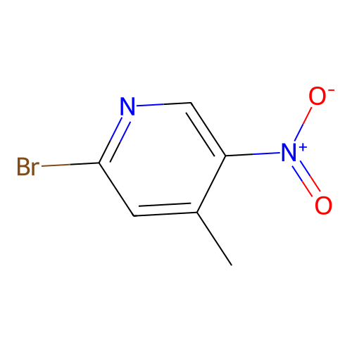 2-Bromo-4-methyl-5-nitropyridine structure