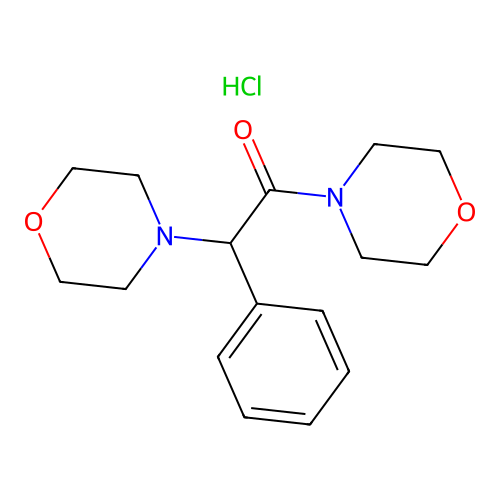 1,2-Dimorpholino-2-phenylethanone hydrochloride structure