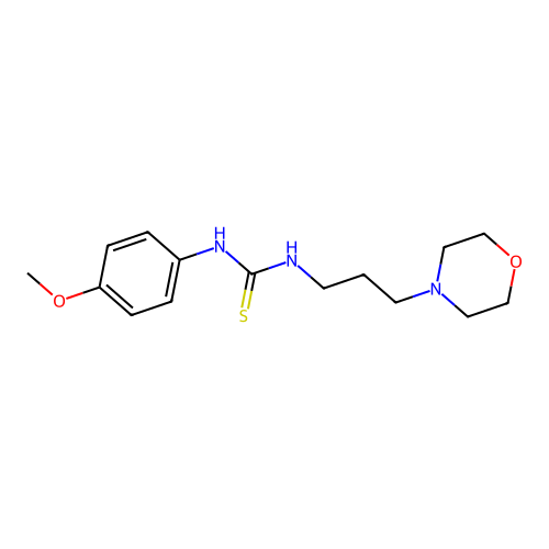 1-(4-Methoxyphenyl)-3-[3-(morpholin-4-yl)propyl]thiourea structure