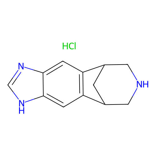 1,5,6,7,8,9-Hexahydro-5,9-methanoimidazo[4,5-h][3]benzazepine hydrochloride structure