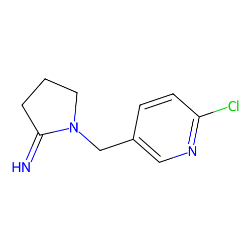 1-(6-Chloro-3-pyridyl)methyl-2-iminopyrrolidine structure