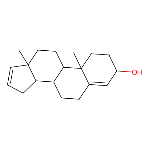 4,16-Androstadien-3|A-ol structure