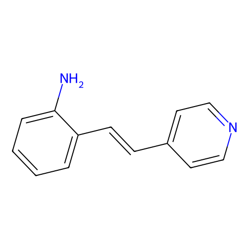 2-[(E)-2-(4-Pyridinyl)ethenyl]aniline structure