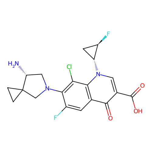 Sitafloxacin structure