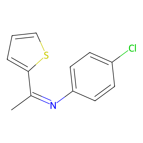 N-(4-氯苯基)-N-(1-噻吩-2-基亚乙基)胺 structure