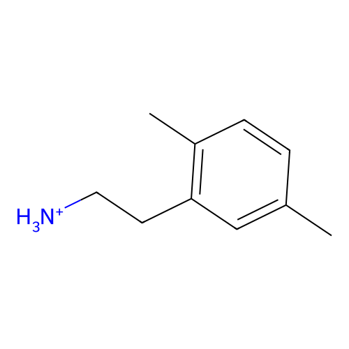 2-(2,5-Dimethylphenyl)ethylazanium structure