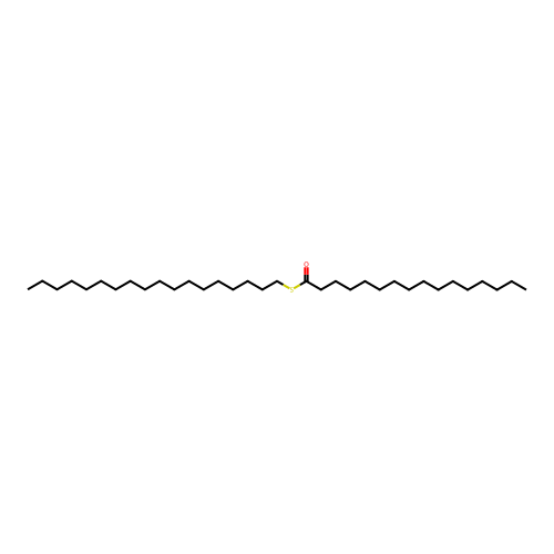 S-octadecyl hexadecanethioate structure