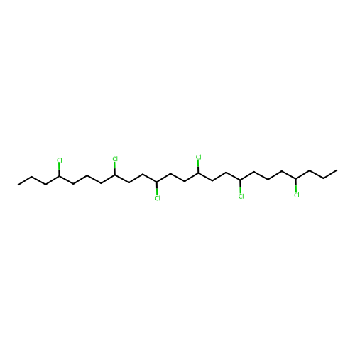 Chlorinated paraffins structure