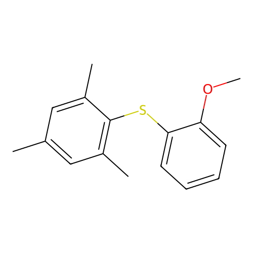 2-[(2-Methoxyphenyl)sulfanyl]-1,3,5-trimethylbenzene structure