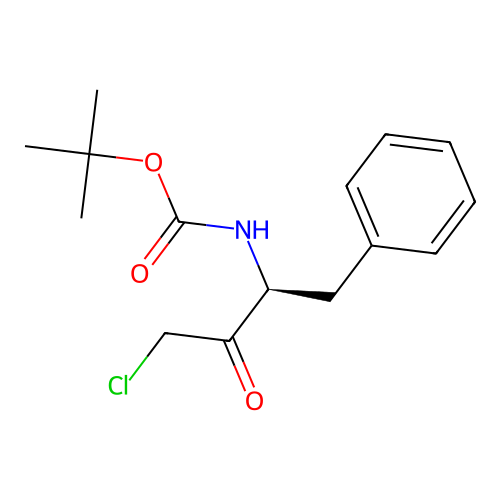 tert-butyl N-((2S)-4-chloro-3-oxo-1-phenylbutan-2-yl)carbamate structure
