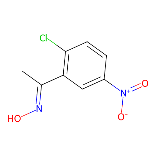 N-[1-(2-chloro-5-nitrophenyl)ethylidene]hydroxylamine structure