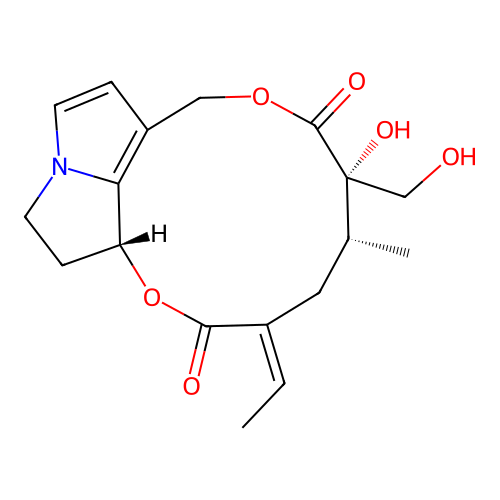Dehydroretrorsine structure