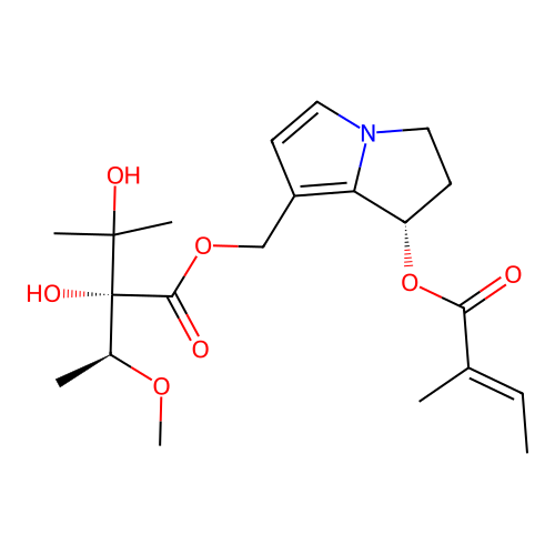 Dehydrolasiocarpine structure