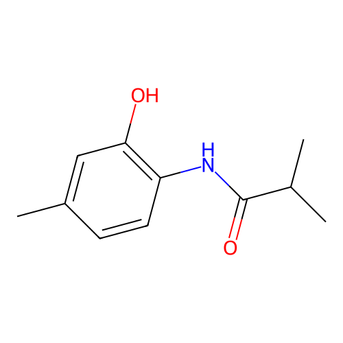 N-(2-hydroxy-4-methylphenyl)-2-methylpropanamide structure